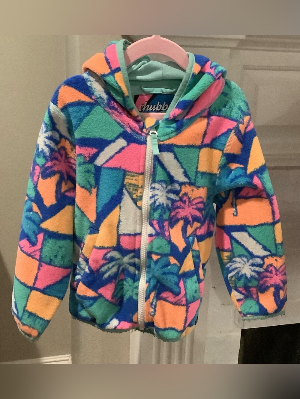 Chubbies Multicolor Palm-Print Fleece Hoodie